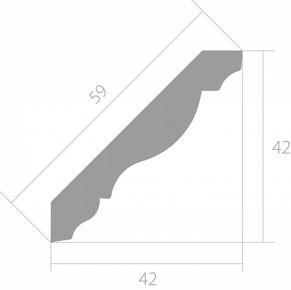 Потолочные карнизы Ultrawood арт CR 0019 2.44 фото 5