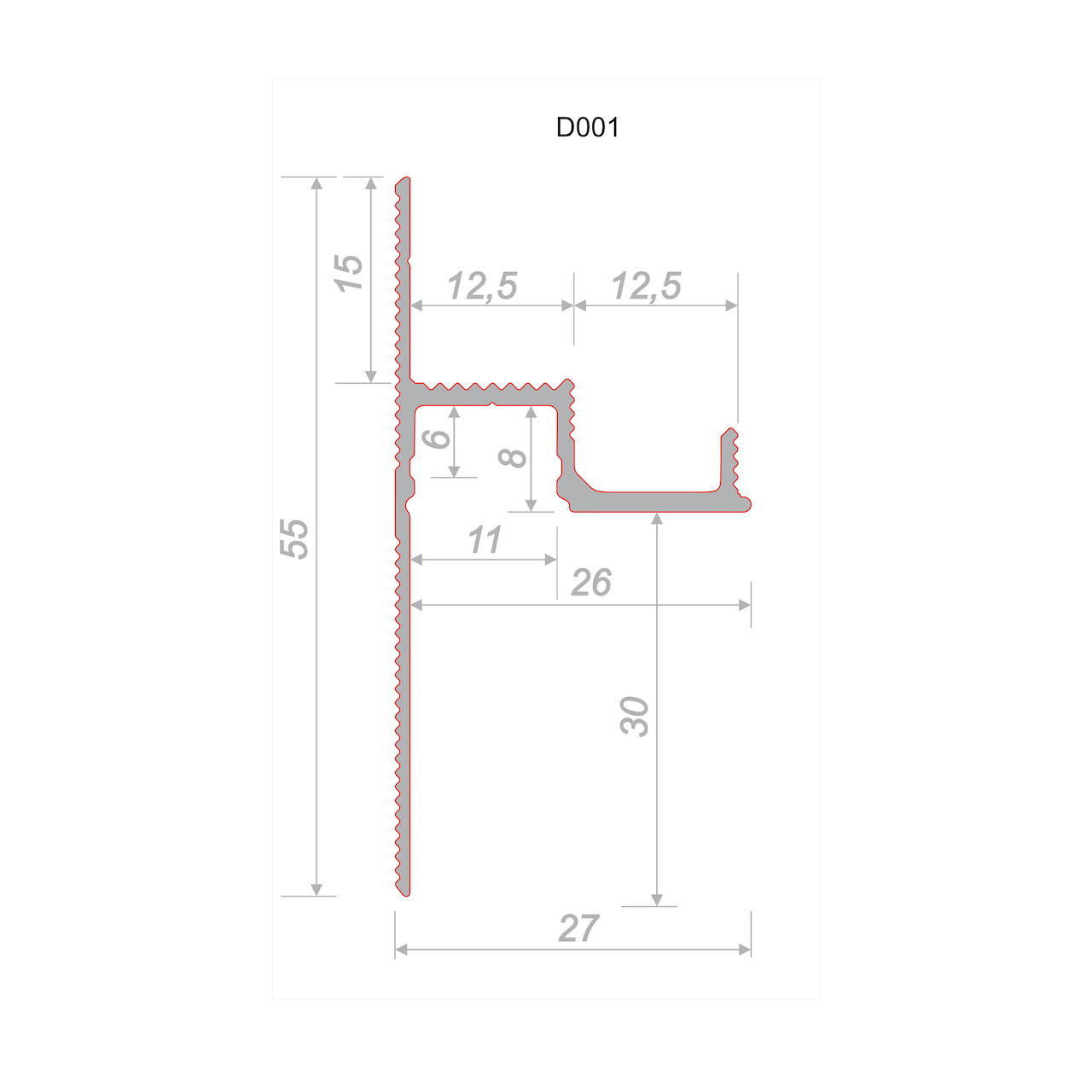 Теневой профиль Decaro арт D001 фото 2