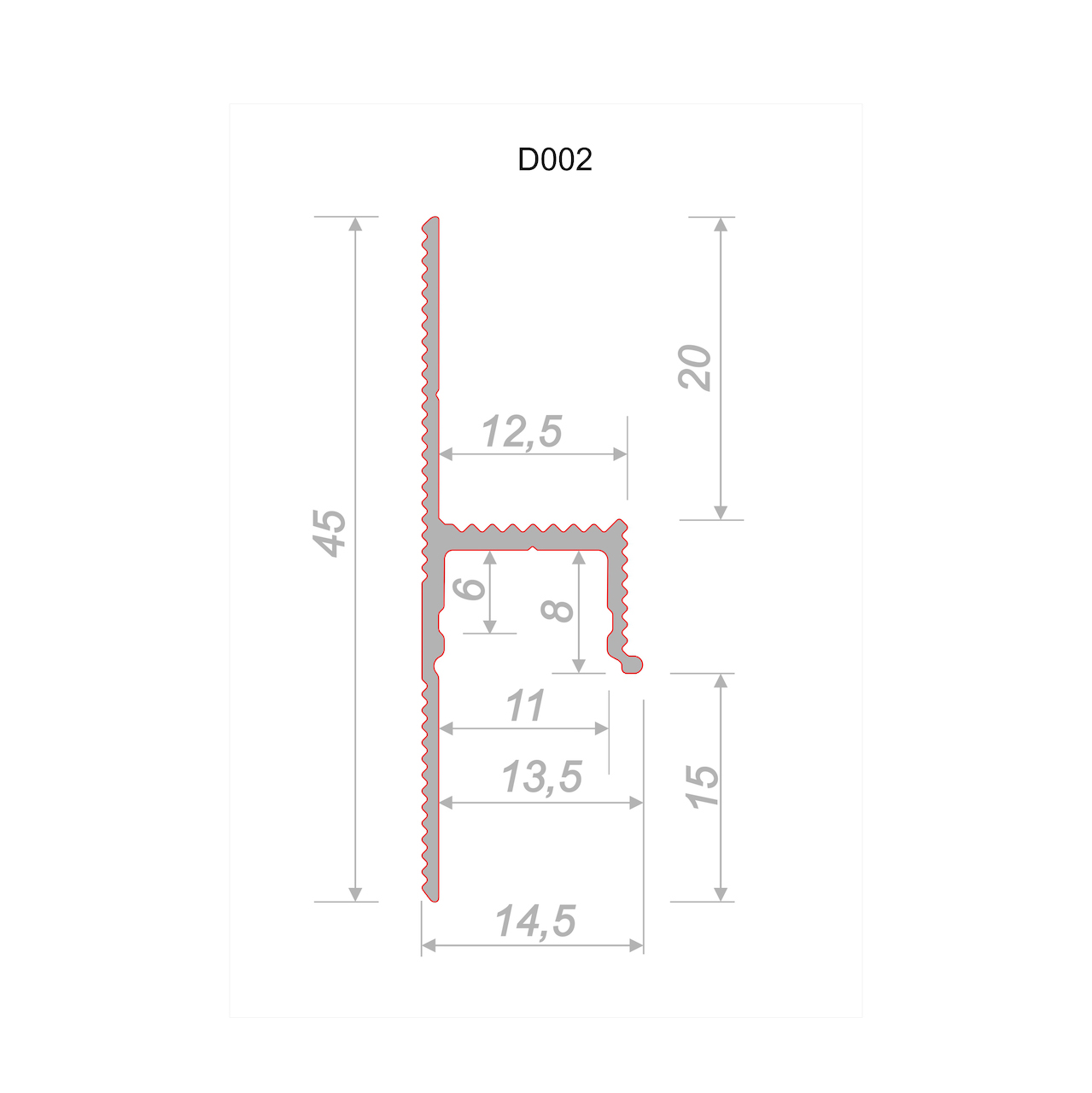 Теневой профиль Decaro арт D002 фото 2