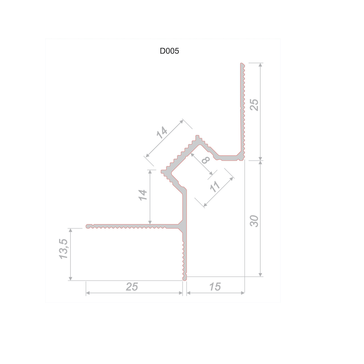 Теневой профиль Decaro арт D005 фото 2