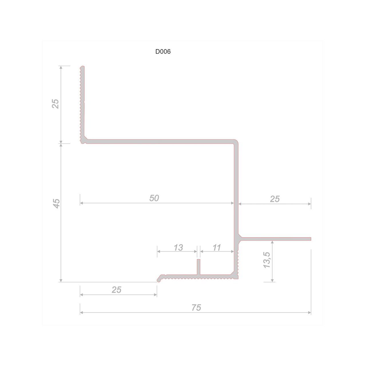 Теневой профиль Decaro арт D006 фото 2