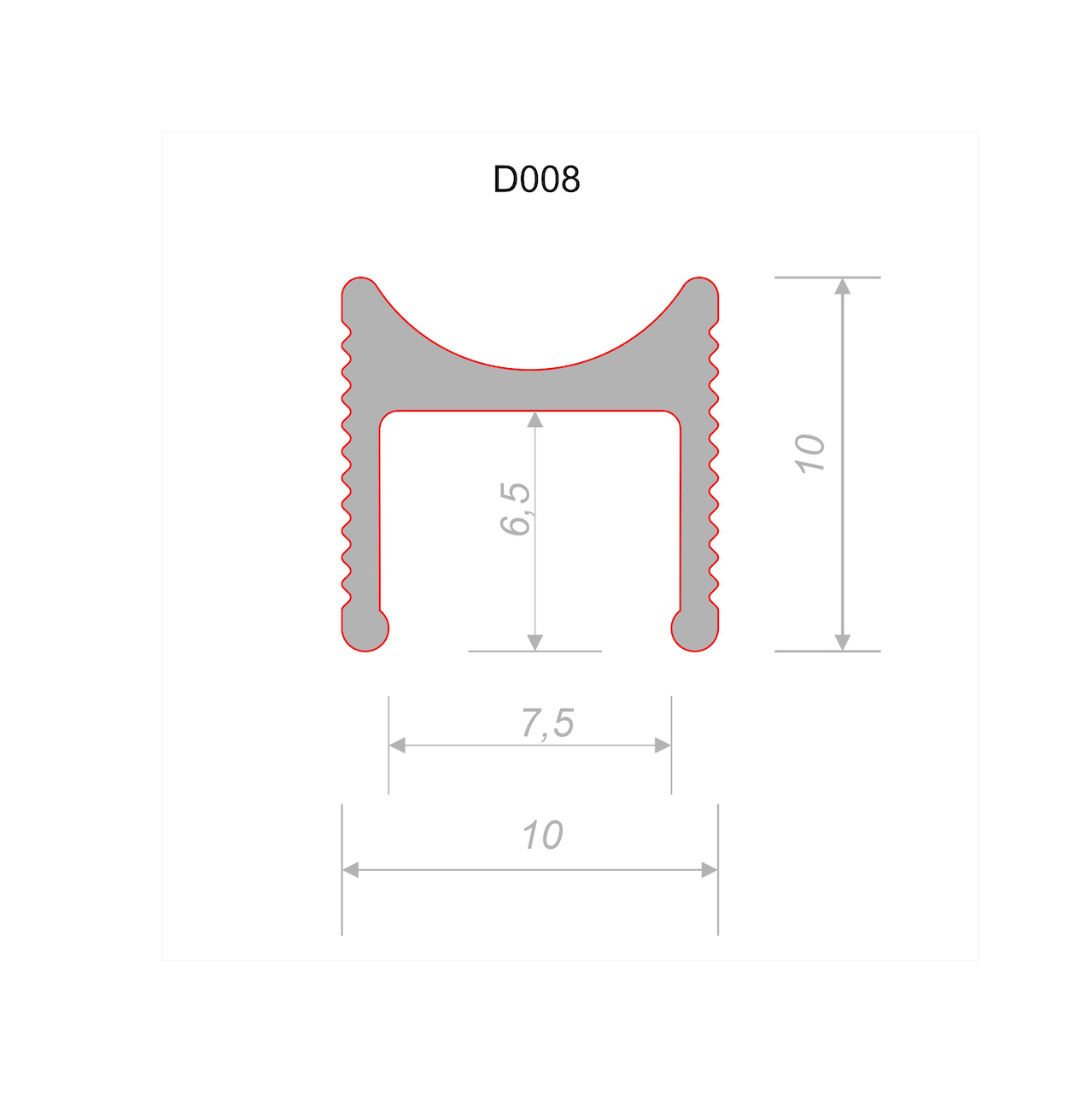 Теневой профиль Decaro арт D008А фото 2