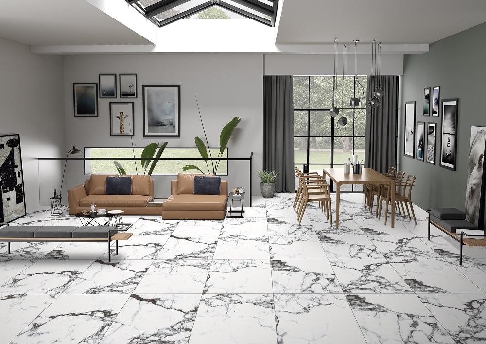 Керамогранит Primavera арт Blanco Tranco, carving, white, 600x600 фото 2