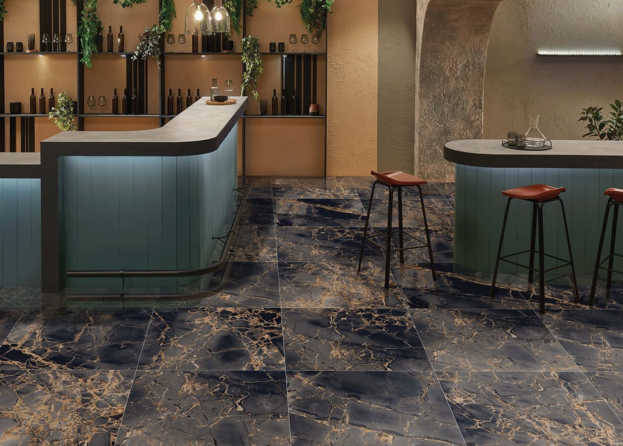 Керамогранит Primavera арт Golden, grit granula, black, 600x600 фото 2