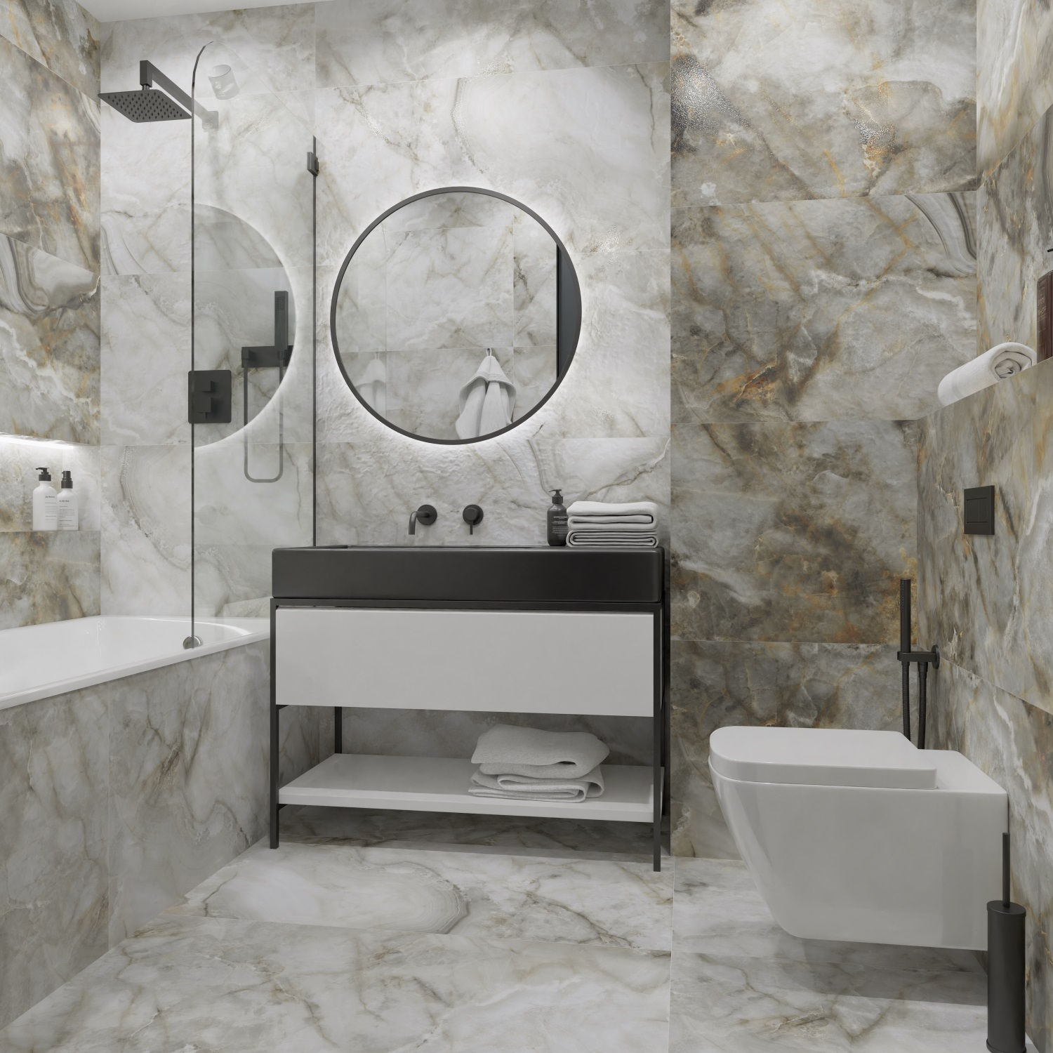 Керамогранит Primavera арт Marbillo, punch-сarving, grey, 1200х600 фото 2