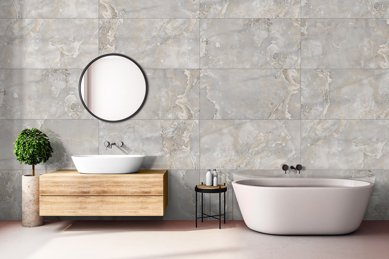 Керамогранит Primavera арт Speranza Gold Light Grey, polished, grey, 1200x600 фото 2