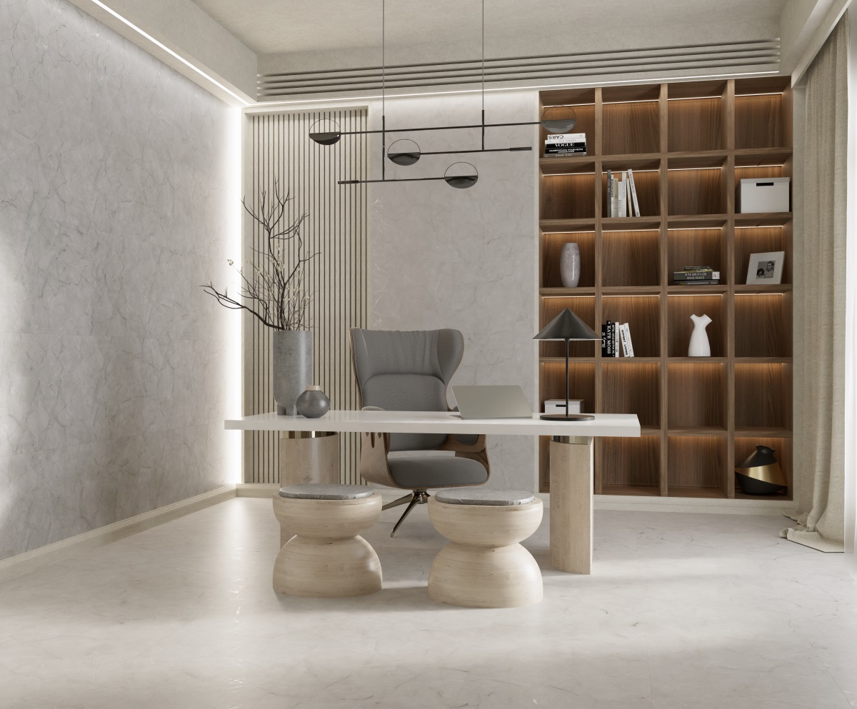 Керамогранит Primavera арт Vanity, carving, grey, 1200x600 фото 2