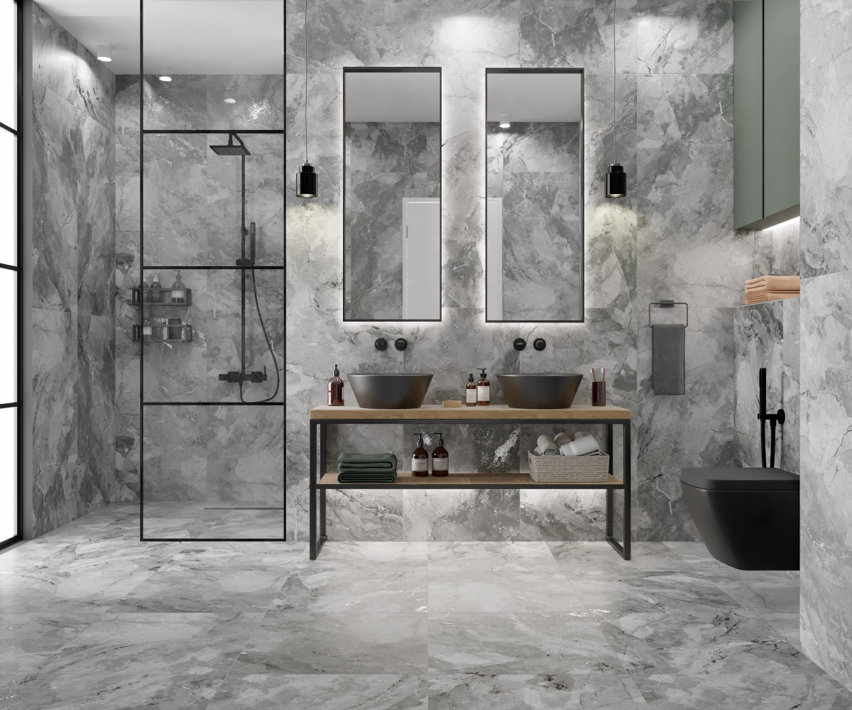 Керамогранит Primavera арт Vivia Cemento, carving, grey, 600x600 фото 2