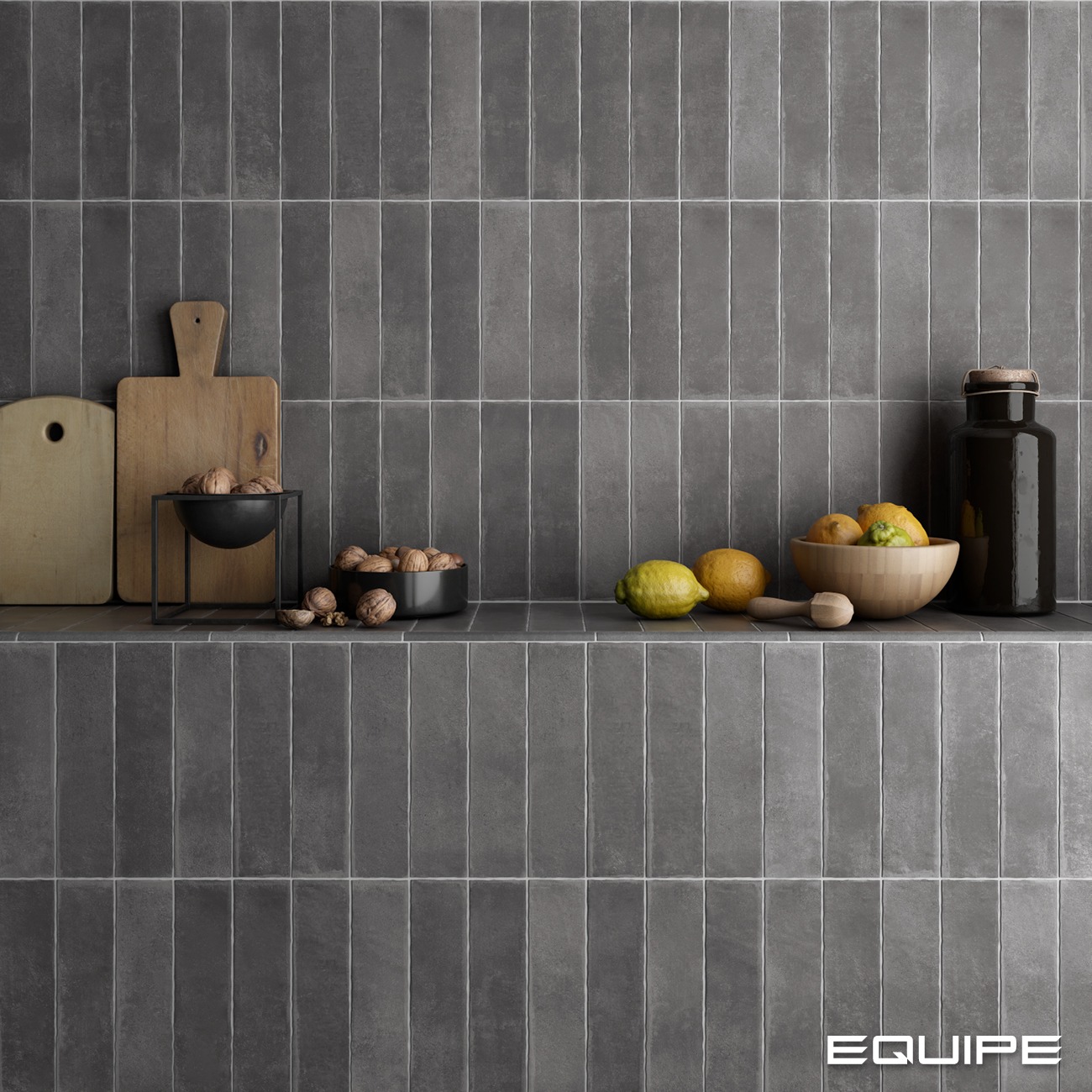 Керамогранит Equipe арт Argile, dark, 246х60 фото 3