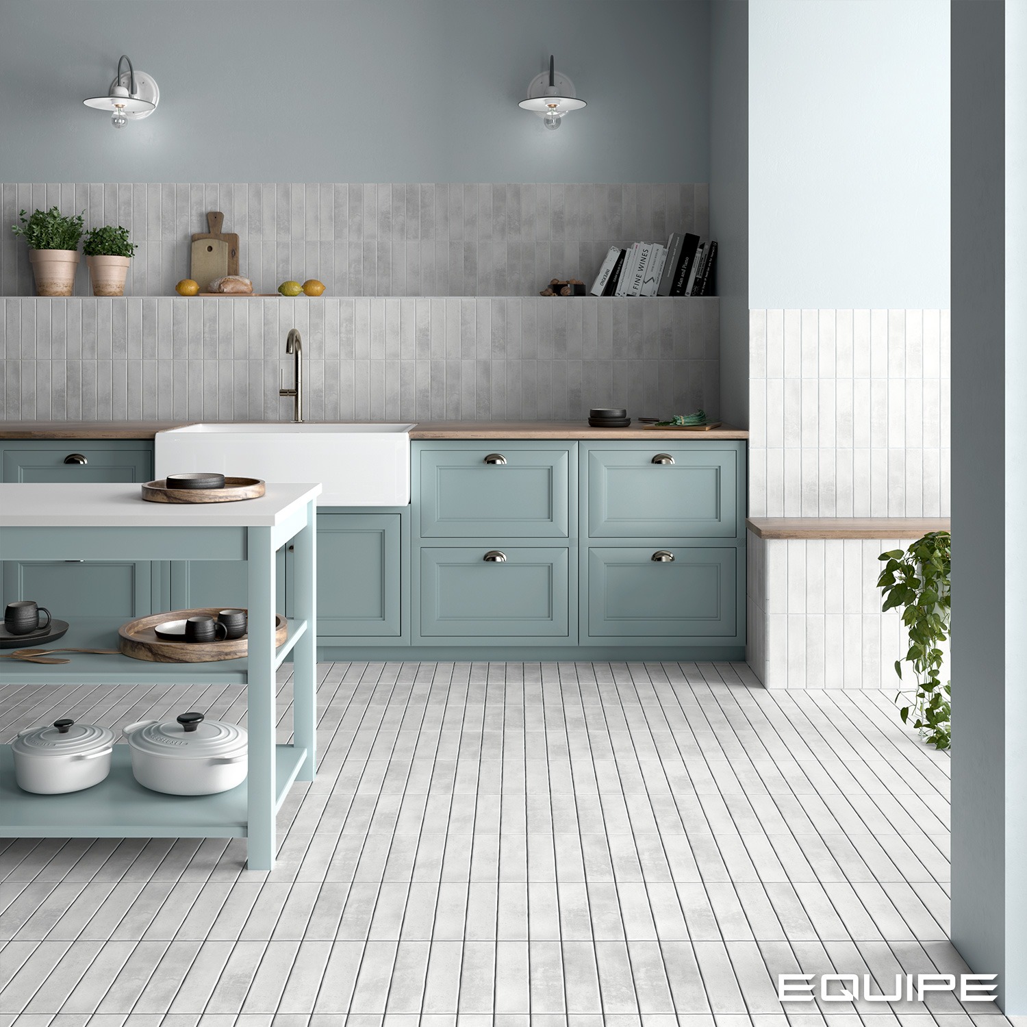 Керамогранит Equipe арт Argile, ice, 246х60 фото 3