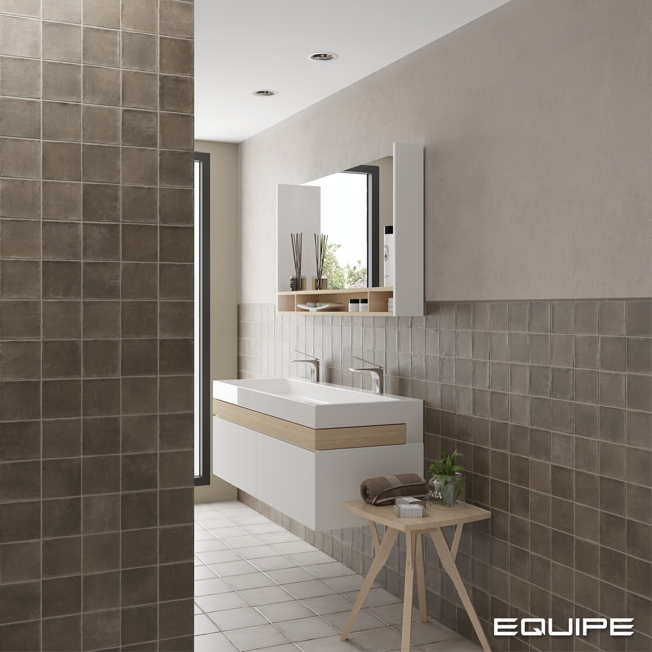 Керамогранит Equipe арт Argile, сacao, 100х100 фото 2