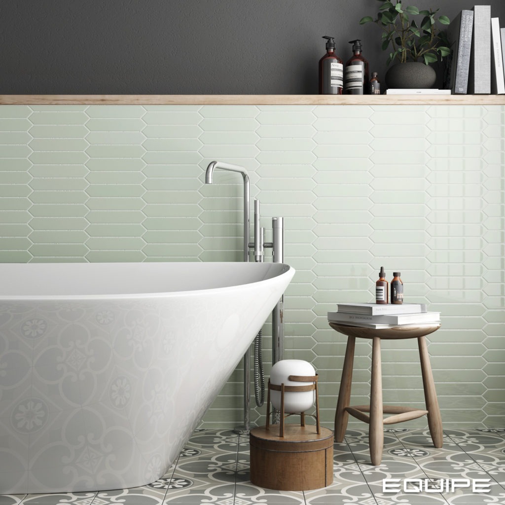 Керамическая плитка Equipe арт Arrow, green halite, 250х50 фото 2