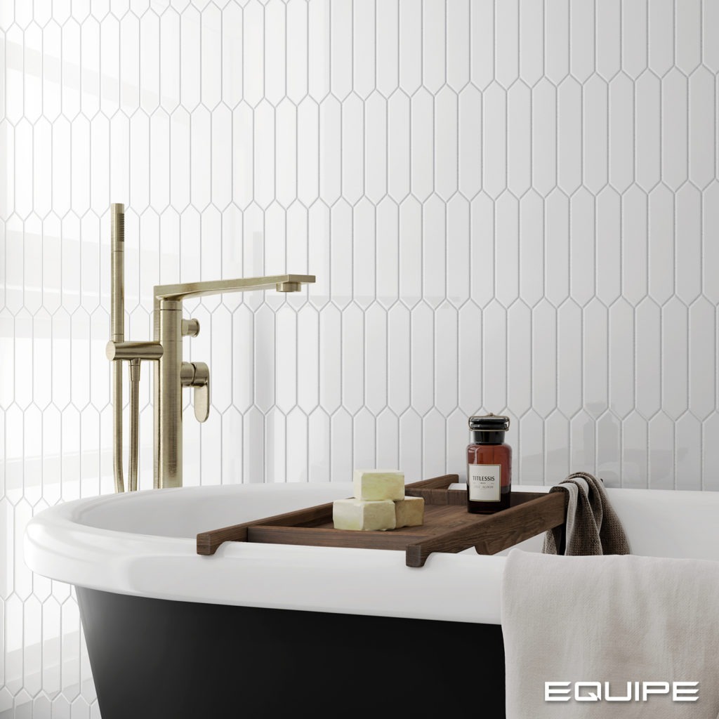 Керамическая плитка Equipe арт Arrow, pure white, 250х50 фото 3