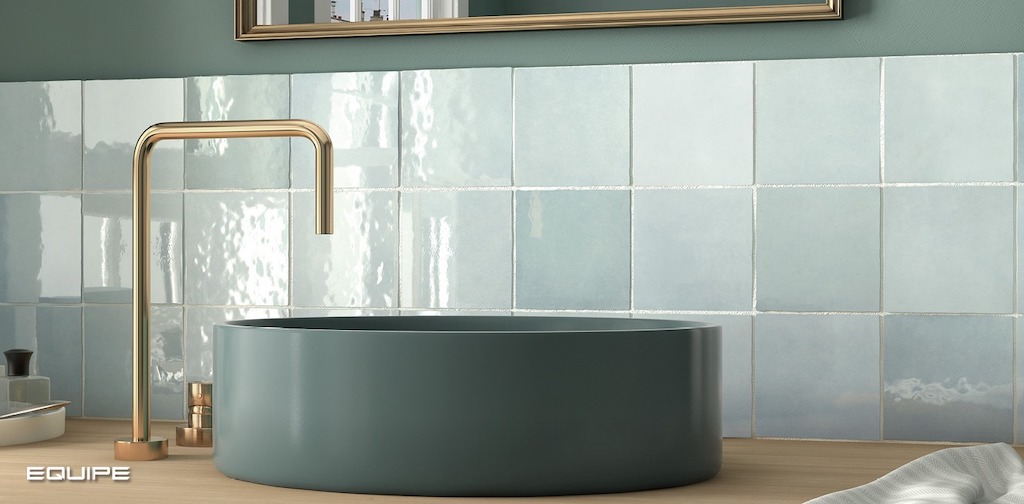 Керамическая плитка Equipe арт Artisan, aqua, 132х132 фото 2