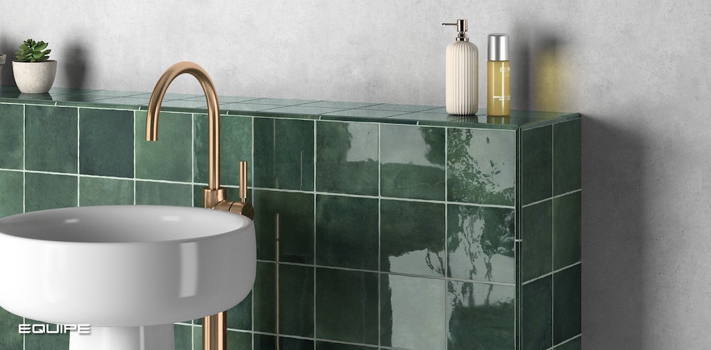 Керамическая плитка Equipe арт Artisan, moss green, 132х132 фото 4