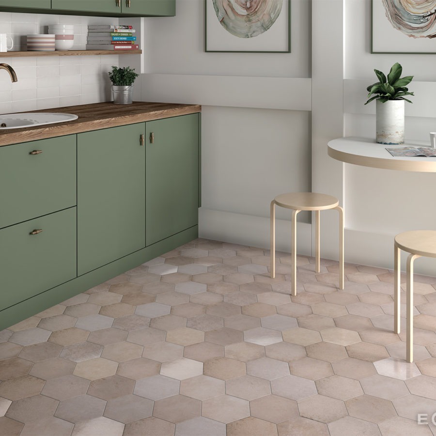 Керамическая плитка Equipe арт Heritage Hexagono, rose, 200х175 фото 3
