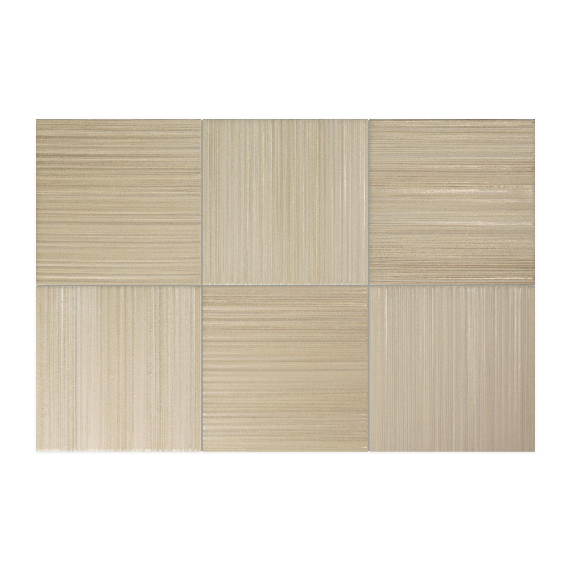 Керамическая плитка Equipe арт Hikari Decor, fawn, 100х100 фото 1