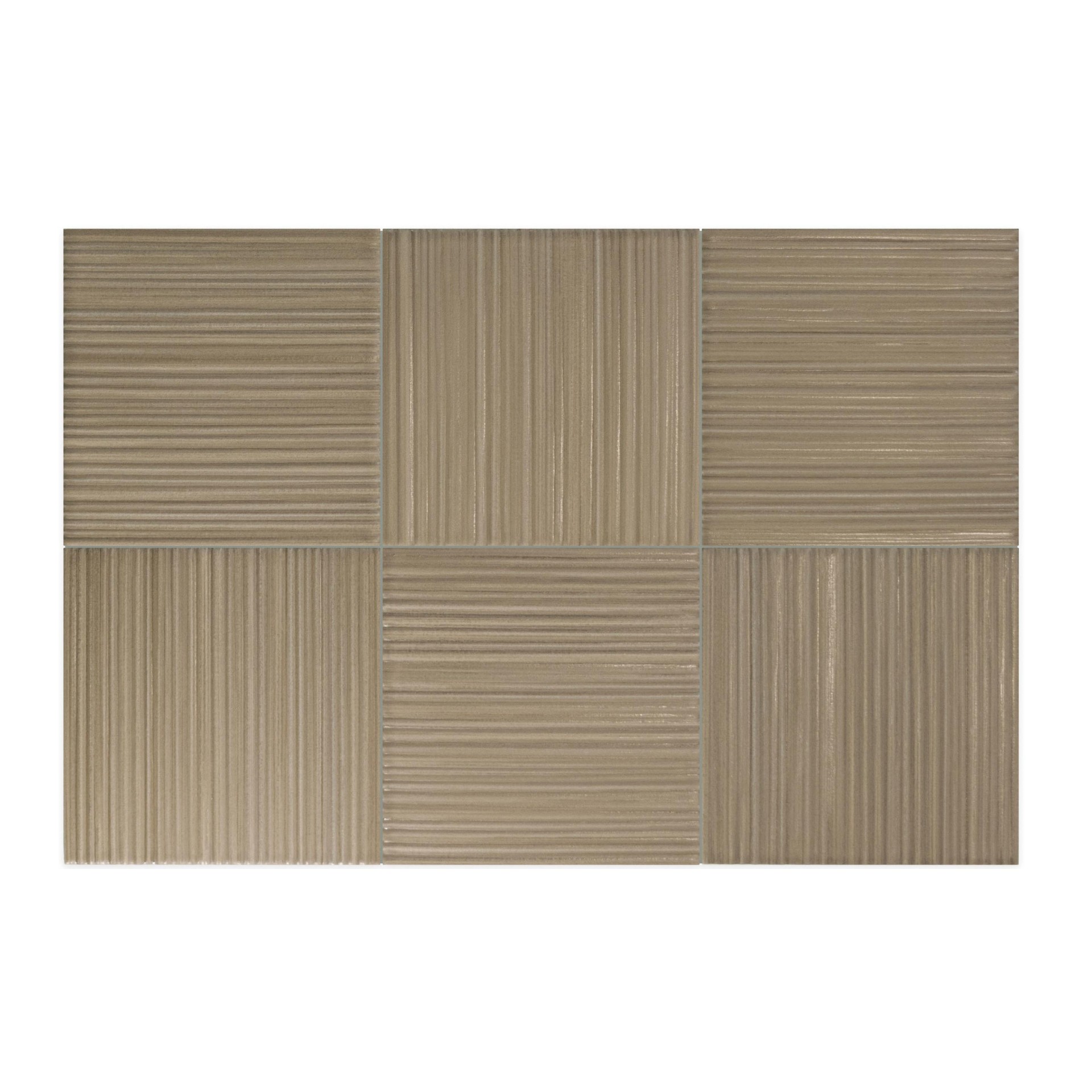 Керамическая плитка Equipe арт Hikari Decor, clay, 100х100 фото 1