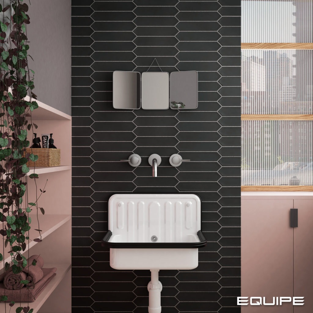 Керамическая плитка Equipe арт Lanse, black, 250х50 фото 3