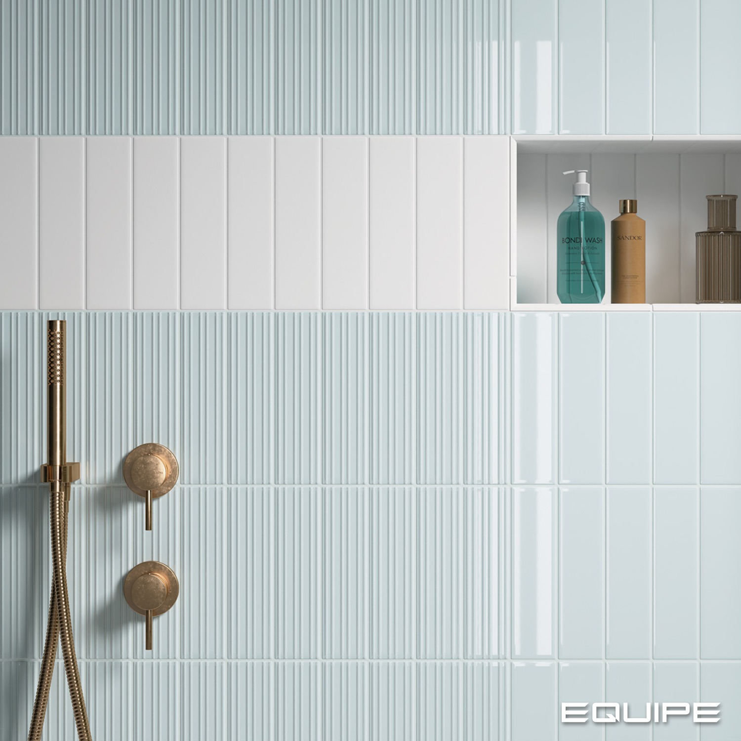 Керамическая плитка Equipe арт Lumina Rivia, marram blue, 246х60 фото 2