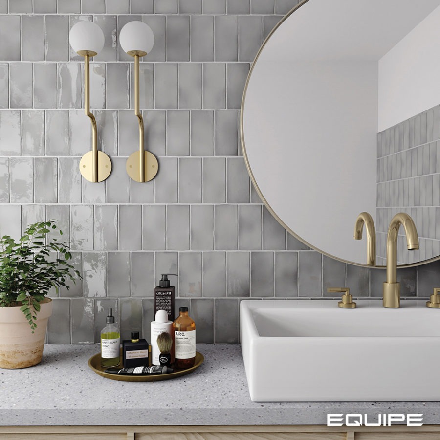 Керамическая плитка Equipe арт Manacor, mercury grey, 150х75 фото 2