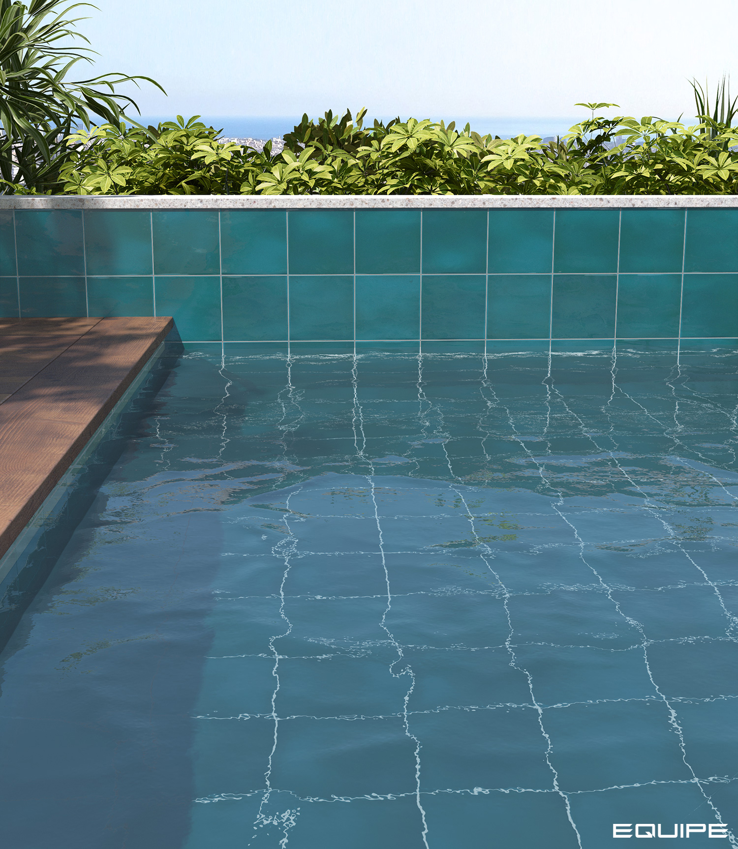 Керамическая плитка Equipe арт Spa&Pools, glacier, 150х150 фото 2