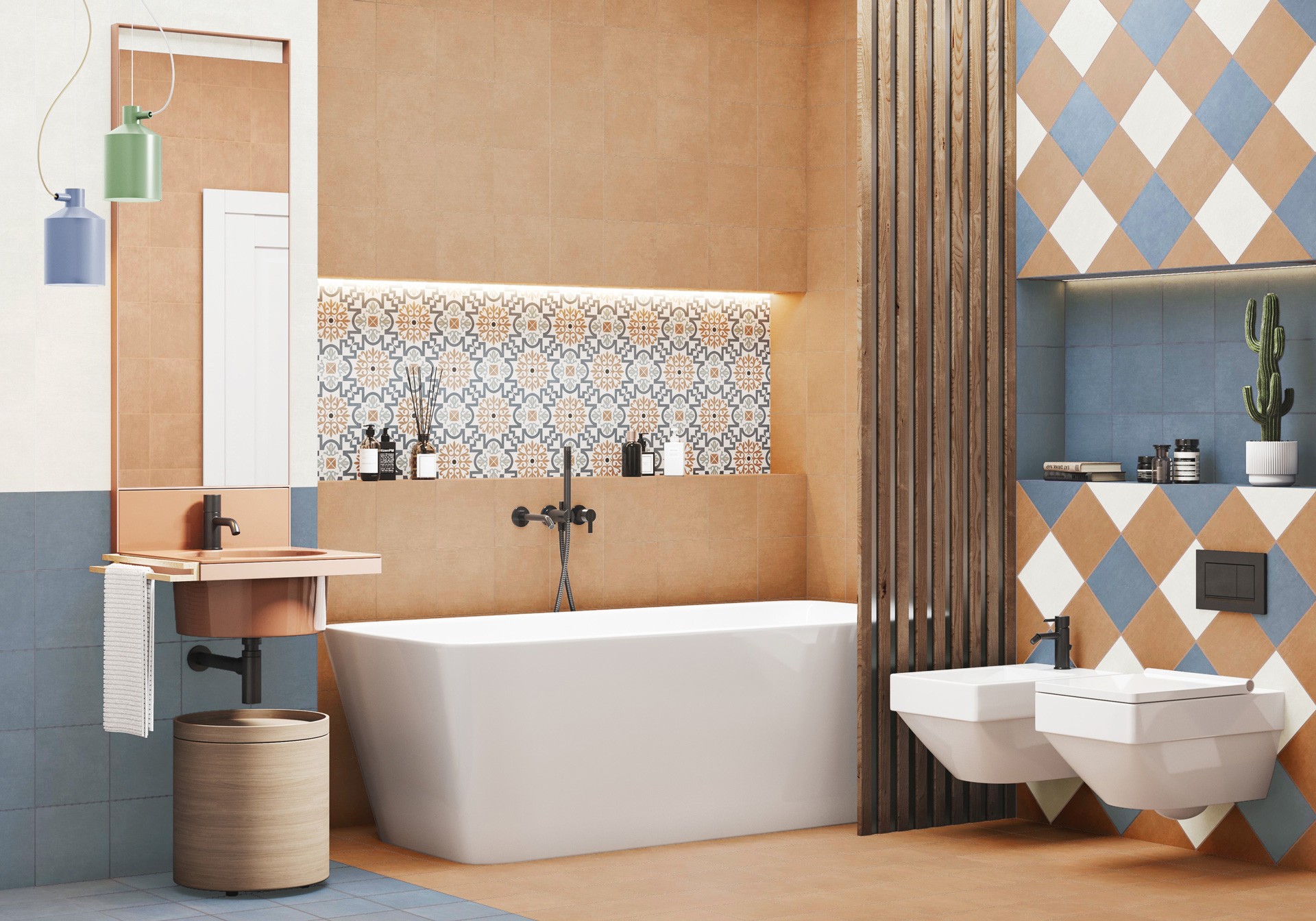 Керамогранит Artkera Group арт Дизайн арт, бронзовый, 200х200 фото 2