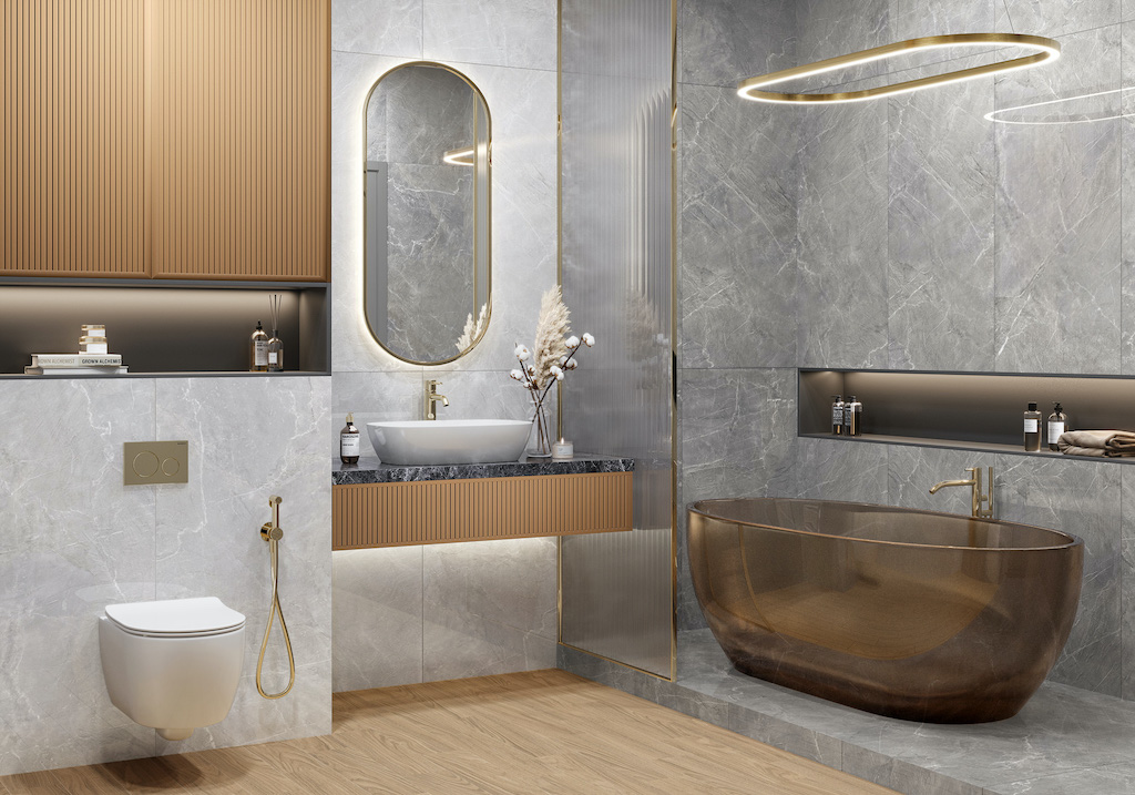 Керамогранит New Trend арт Терра, светло-серый, 1200х600 фото 2