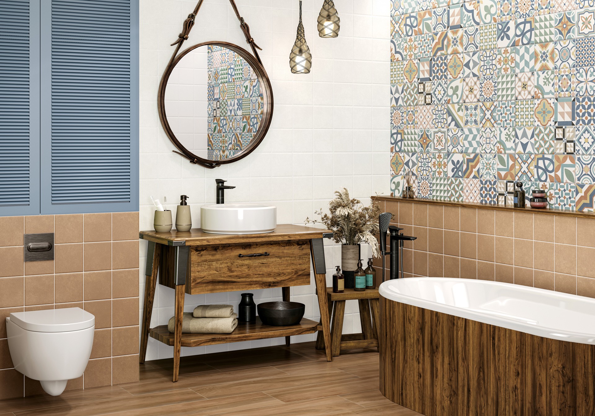 Керамическая плитка New Trend арт Дизайн Арт, бронзовый, 600x300 фото 2