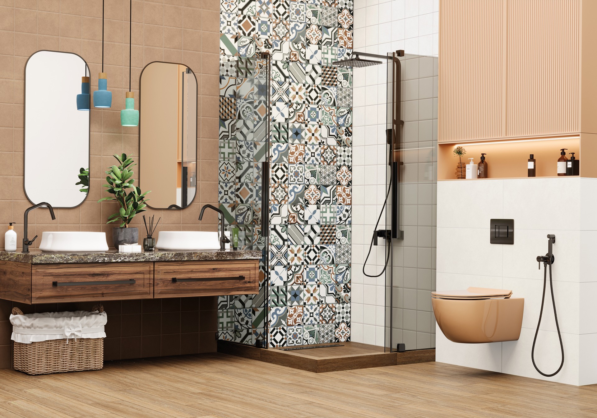 Керамическая плитка New Trend арт Дизайн Арт, бронзовый, 600x300 фото 4