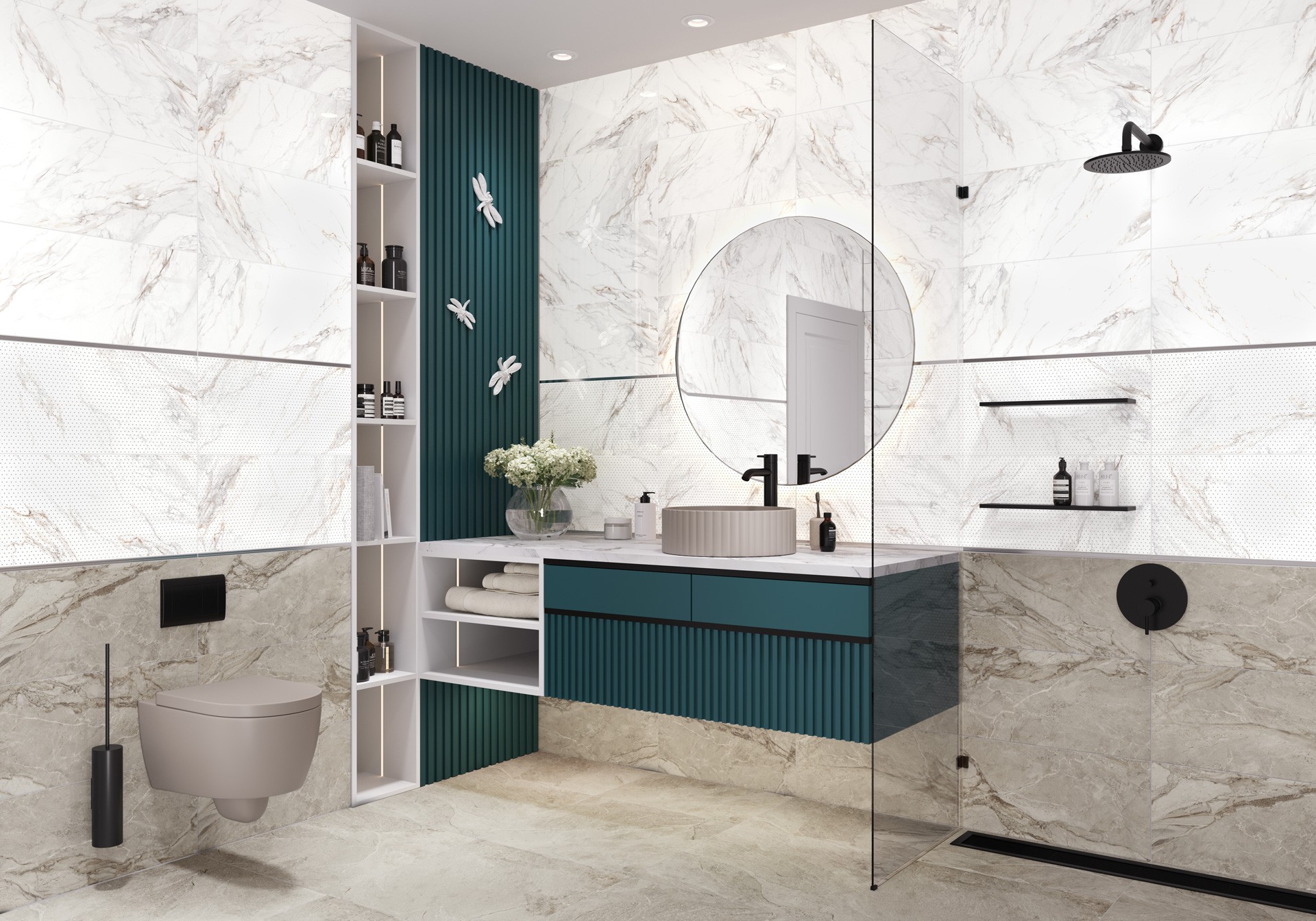 Керамическая плитка New Trend арт Интенсити, коричневый, 600x300 фото 3