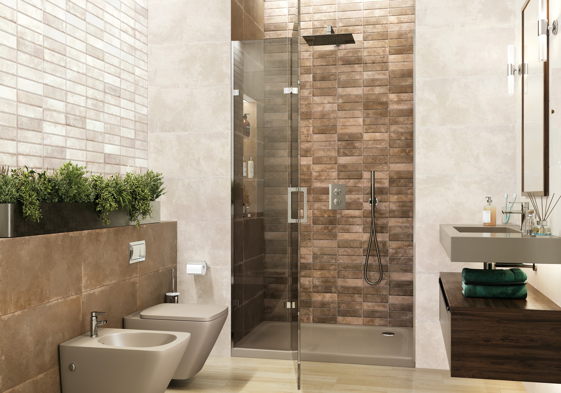 Керамическая плитка New Trend арт Эльбрус, кремовый, 600x300 фото 4