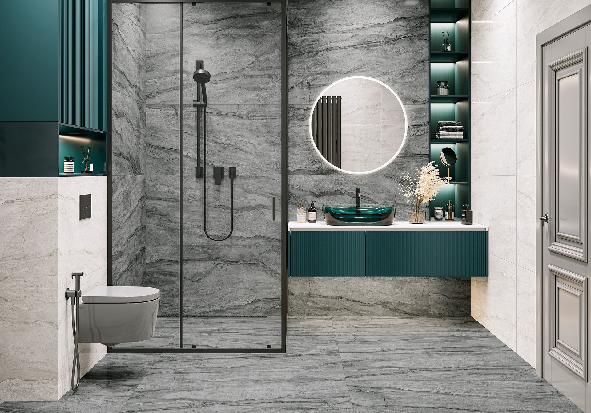 Керамогранит Alma Ceramica арт Боттичино, темно-серый, 1200х600 фото 2