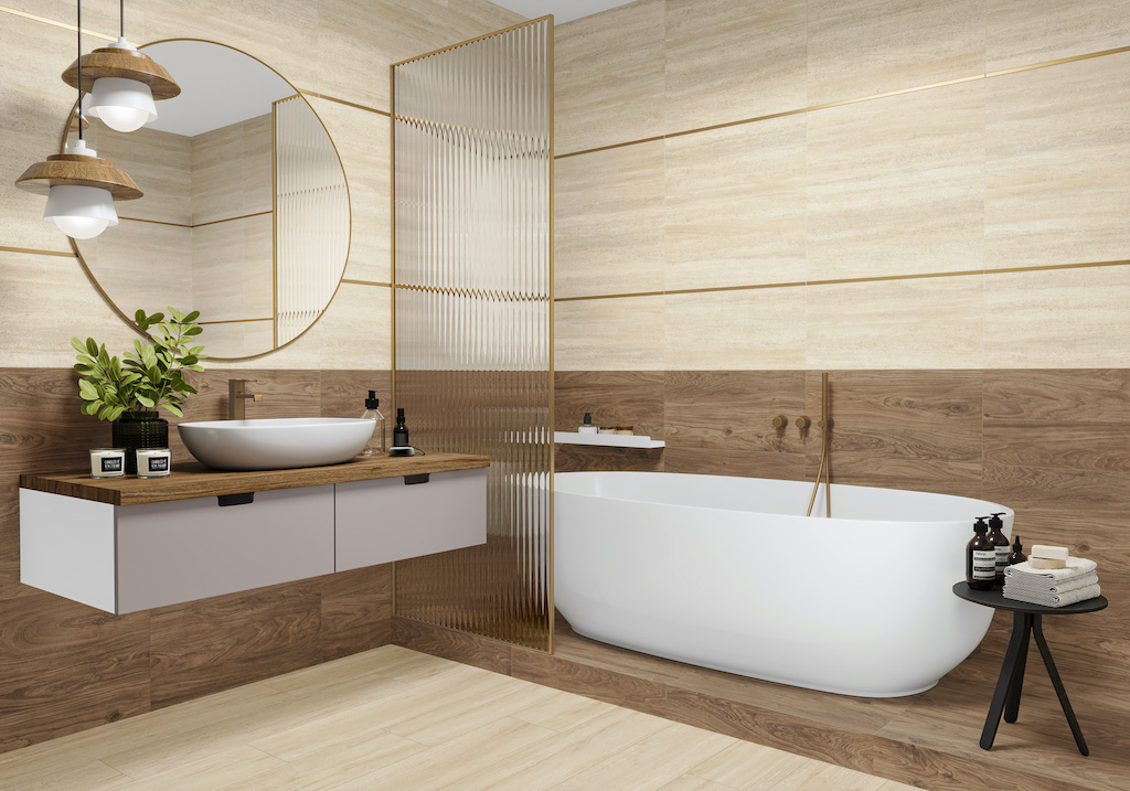 Керамогранит Alma Ceramica арт Альтесс, бежевый, 600х300 фото 3
