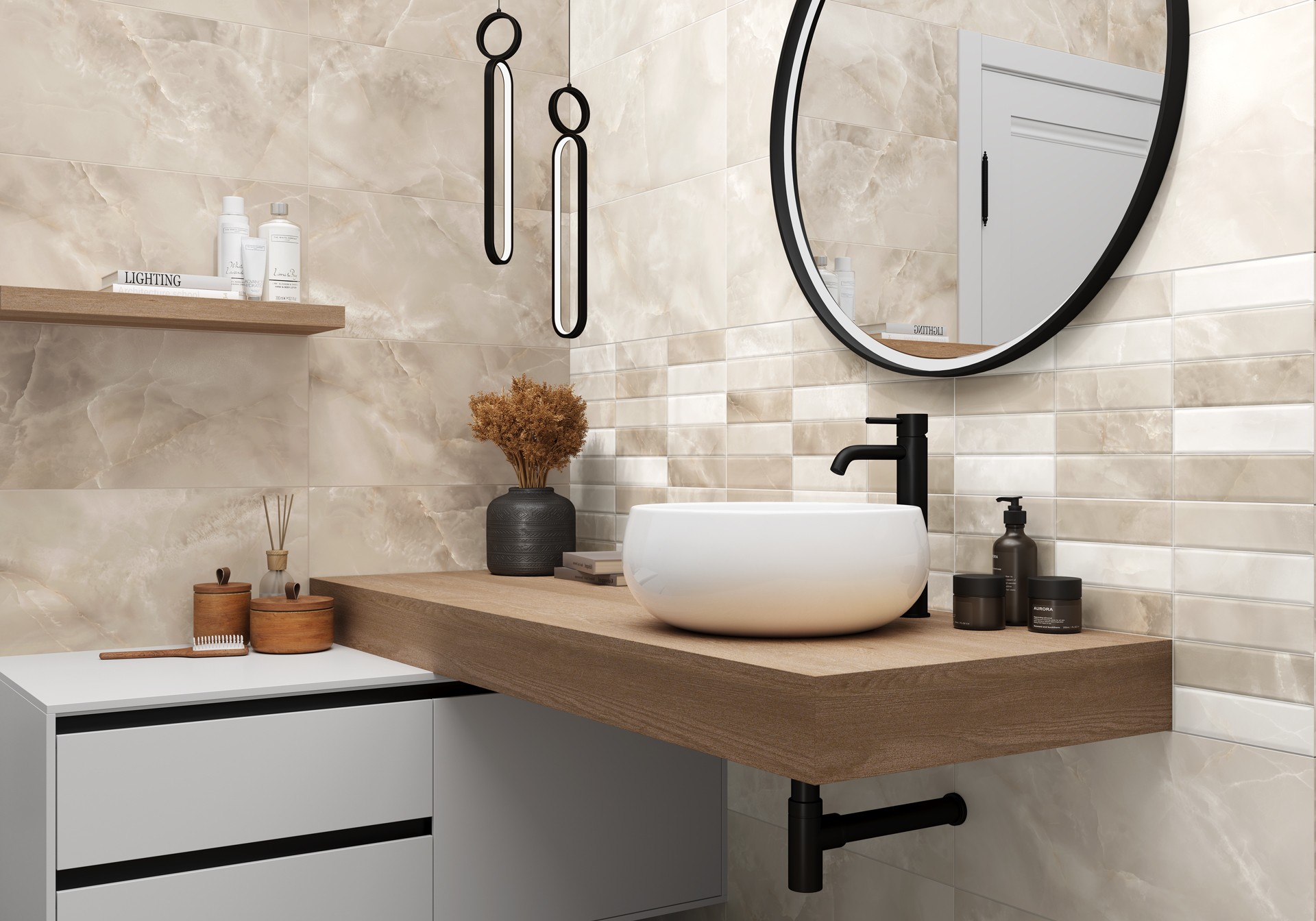 Керамогранит Alma Ceramica арт Азимут, светло-бежевый, 600х300 фото 2