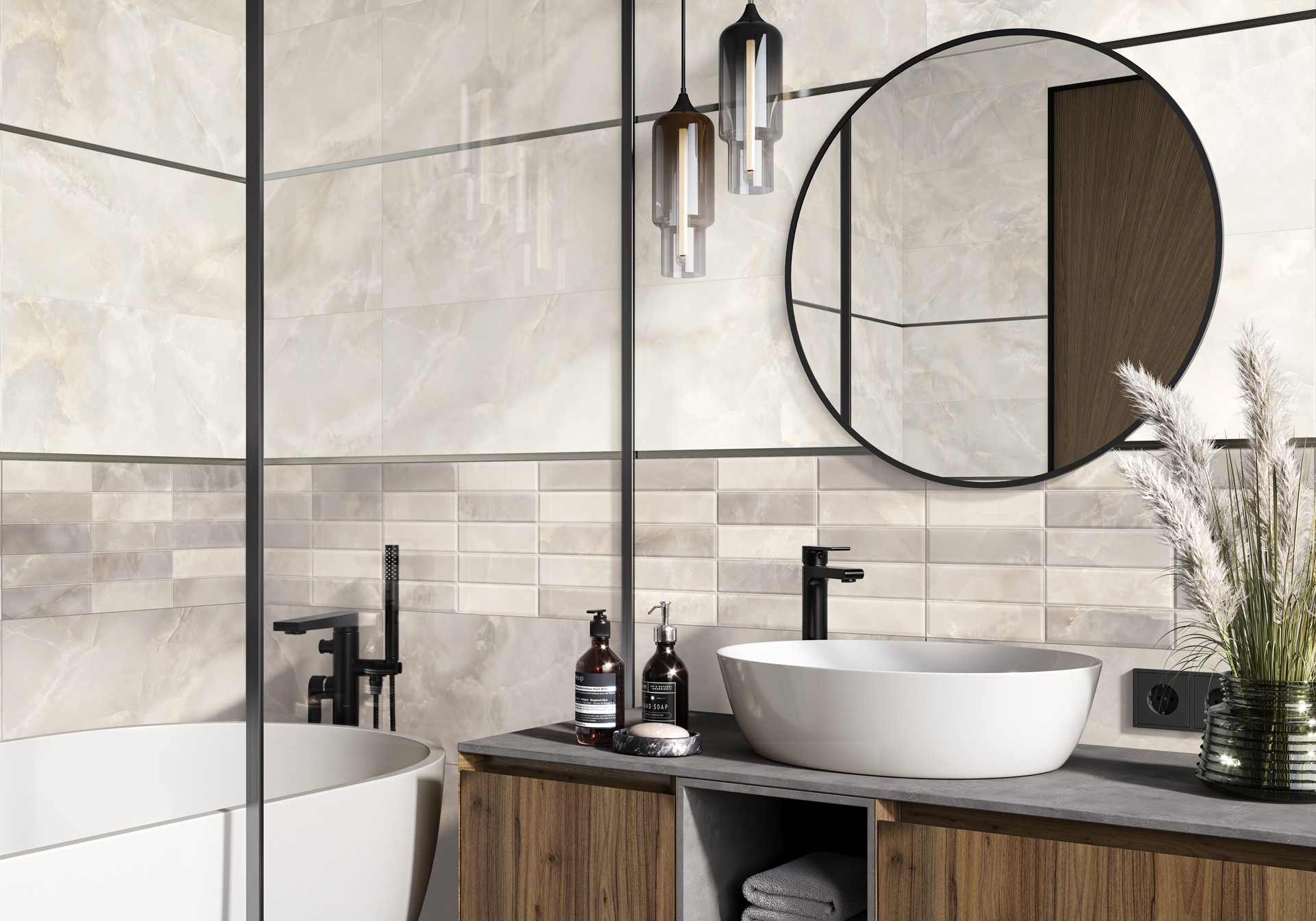 Керамогранит Alma Ceramica арт Азимут, светло-бежевый, 600х300 фото 3