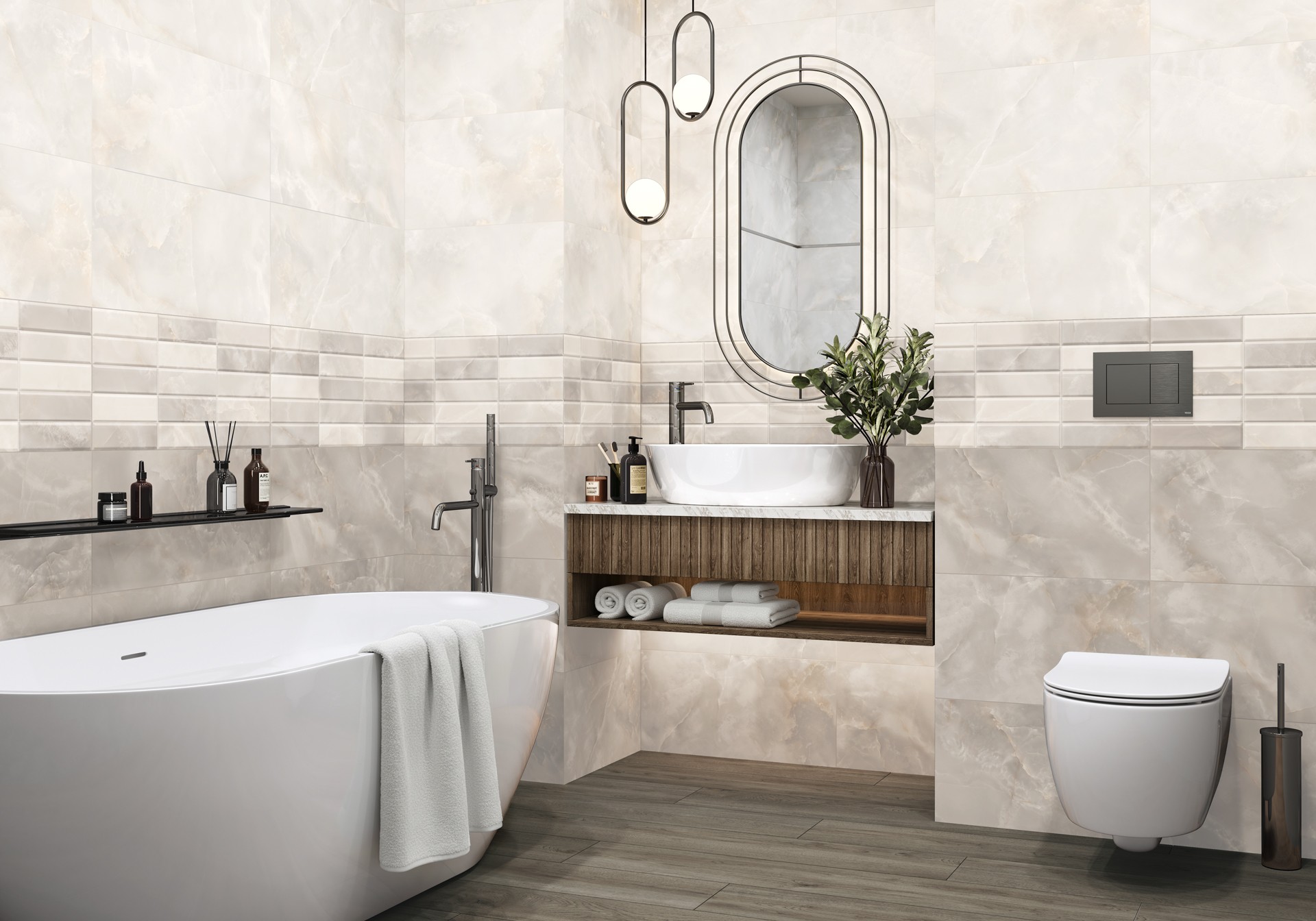 Керамогранит Alma Ceramica арт Азимут, светло-серый, 600х300 фото 2