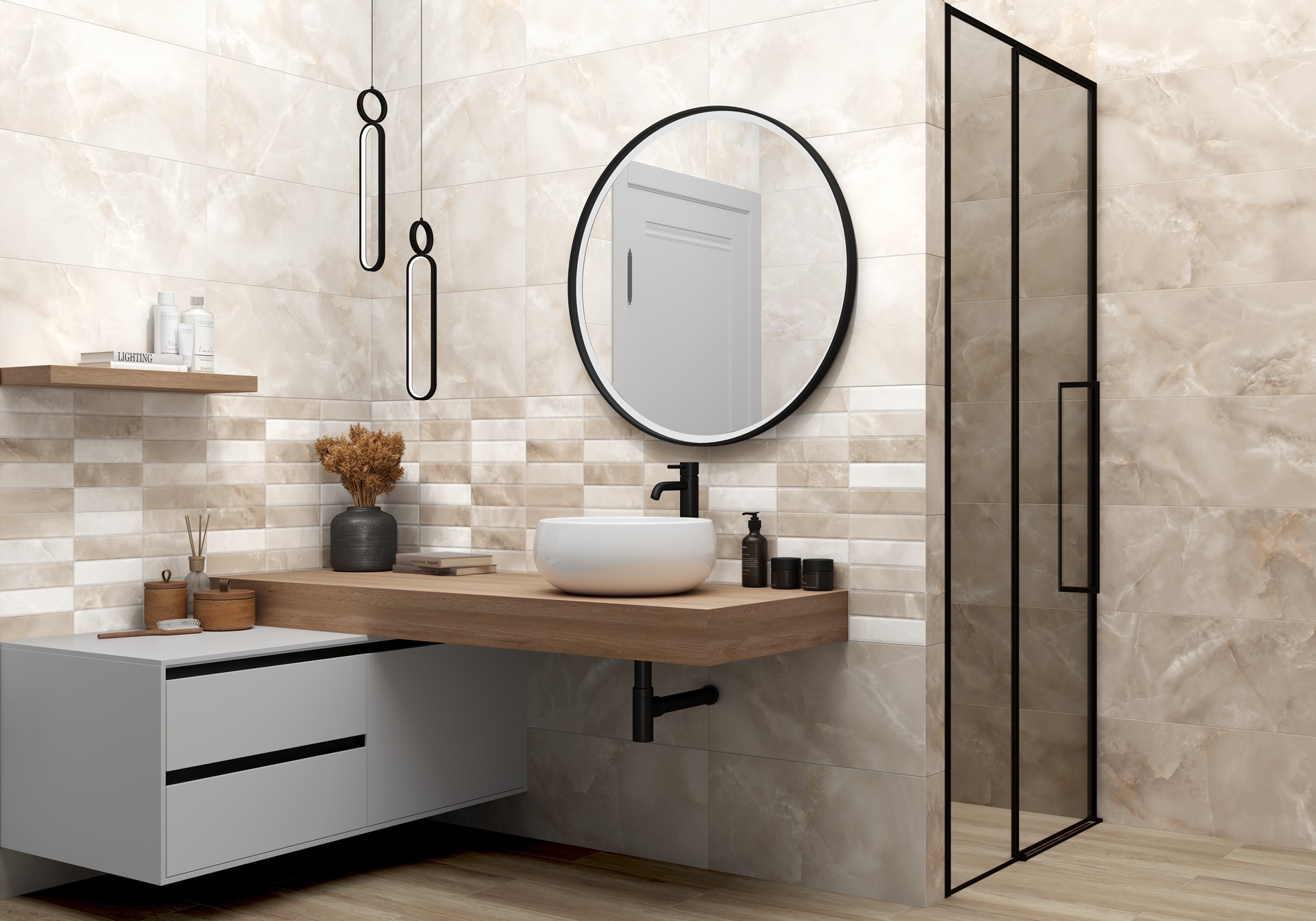 Керамогранит Alma Ceramica арт Азимут, бежевый, 600х300 фото 3