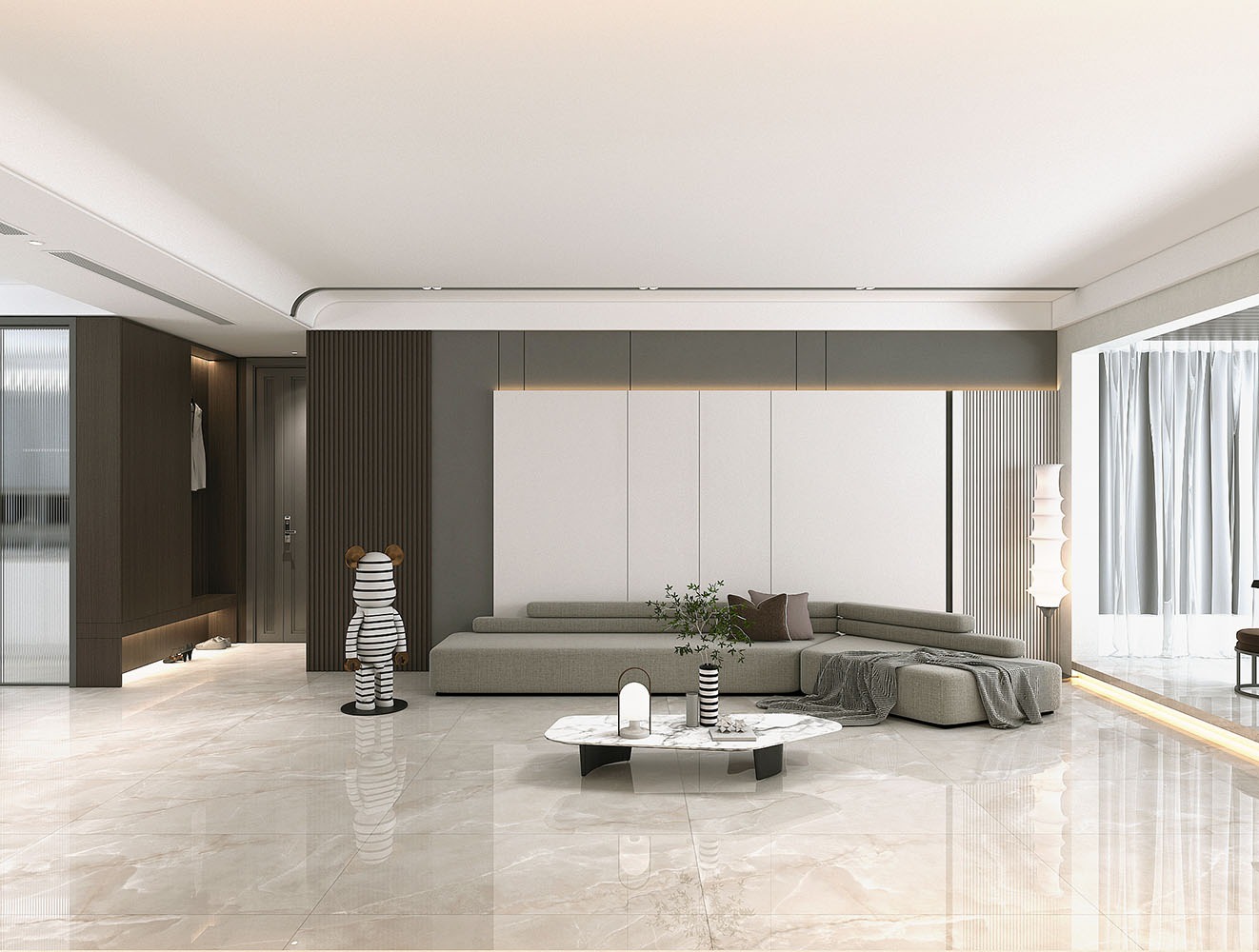 Керамогранит Global Tile арт Бриз, бежевый, 1200х600 фото 3
