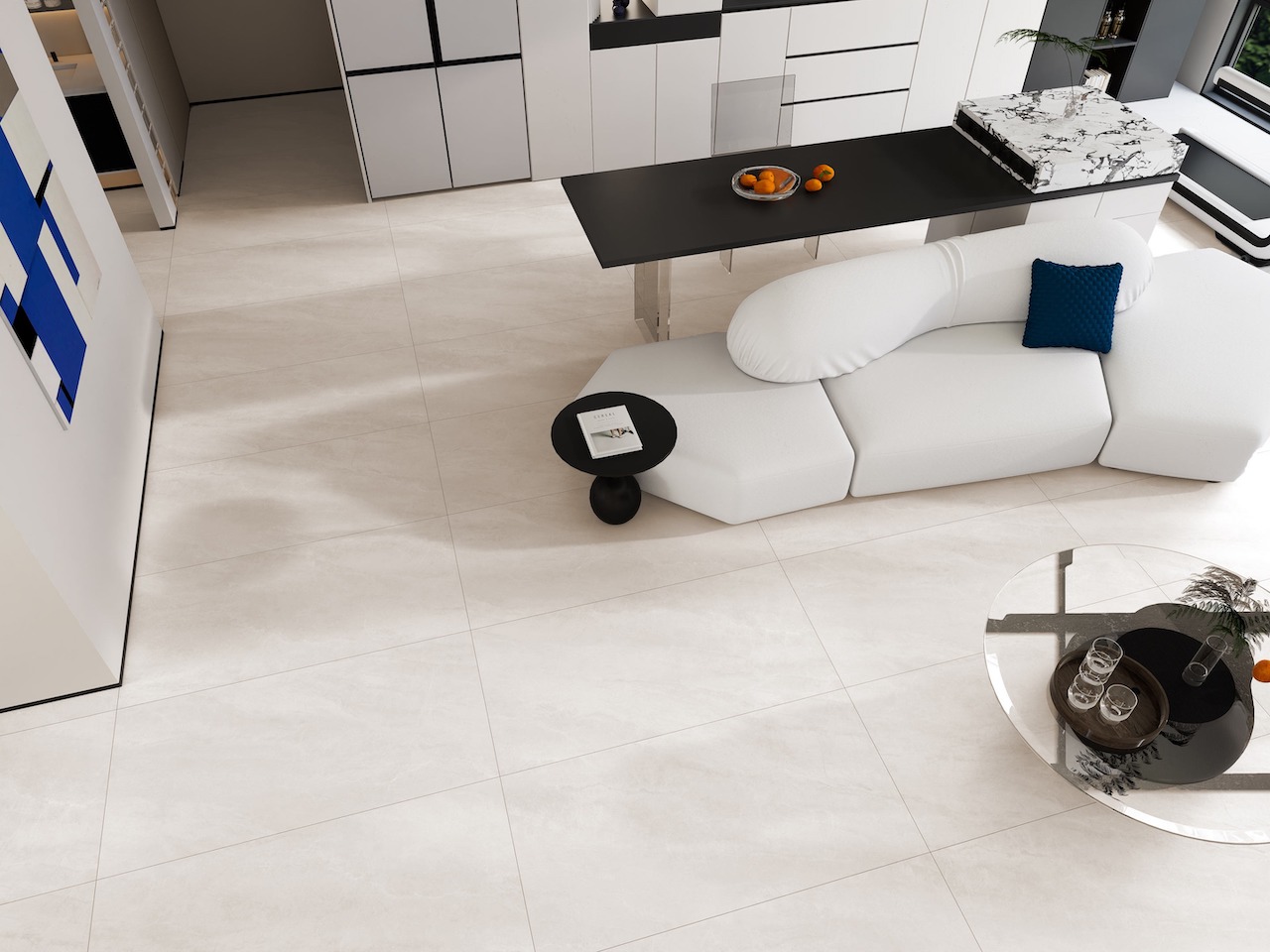 Керамогранит Global Tile арт Вуаль, светло-серый, 1200х600 фото 3