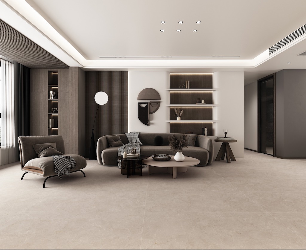 Керамогранит Global Tile арт Муар, бежевый, 1200х600 фото 2