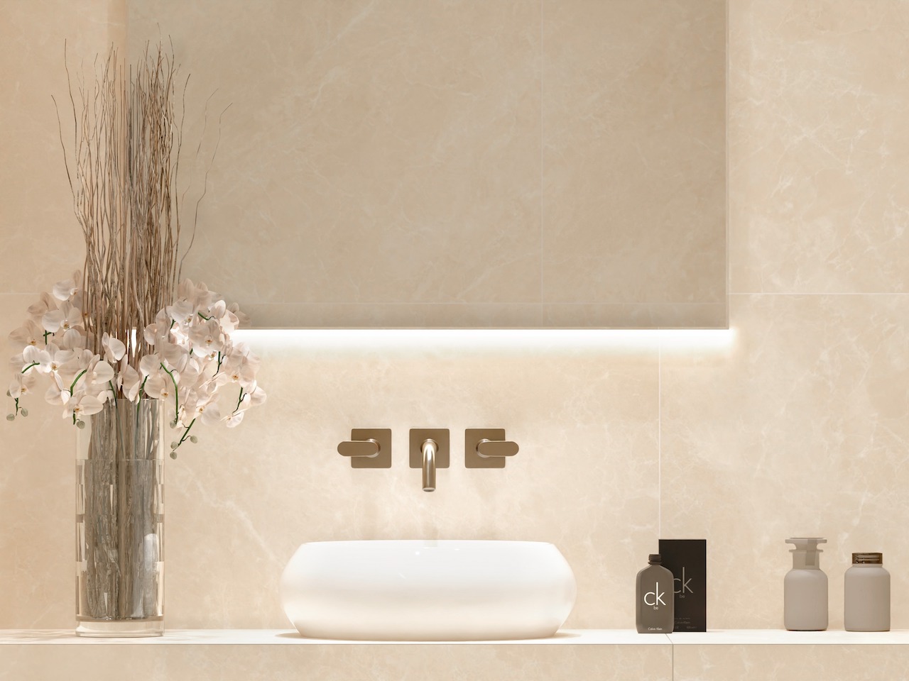 Керамогранит Global Tile арт Шелк, светло-бежевый, 1200х600 фото 3