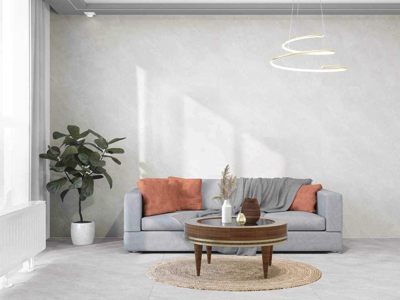 Керамогранит Global Tile арт Шелк, серо-бежевый, 1200х600 фото 4