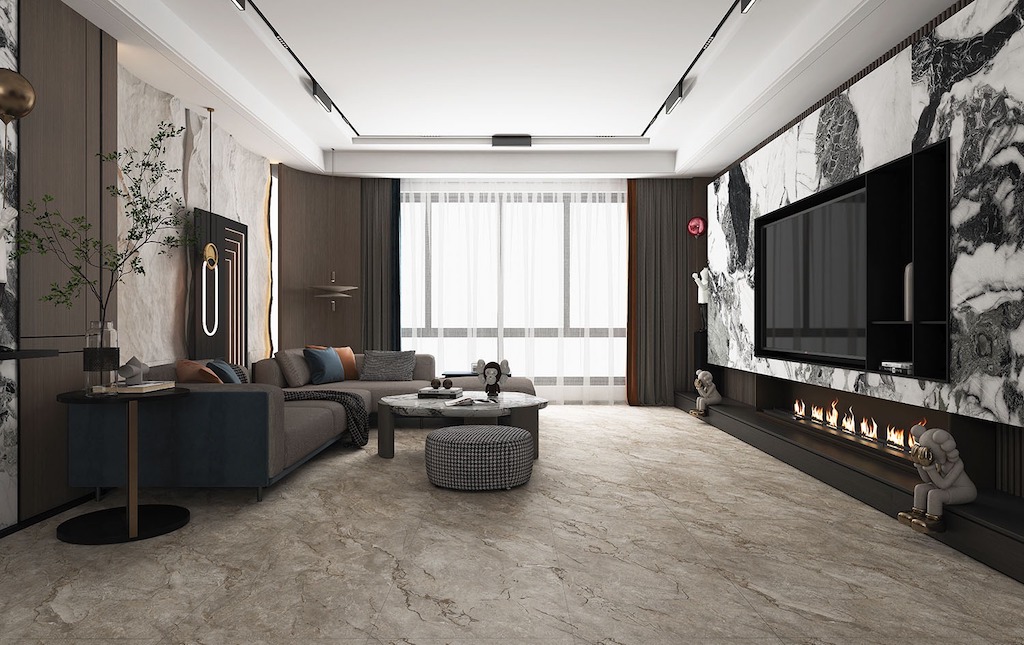 Керамогранит Global Tile арт Элегия, серо-бежевый, 1200х600 фото 2