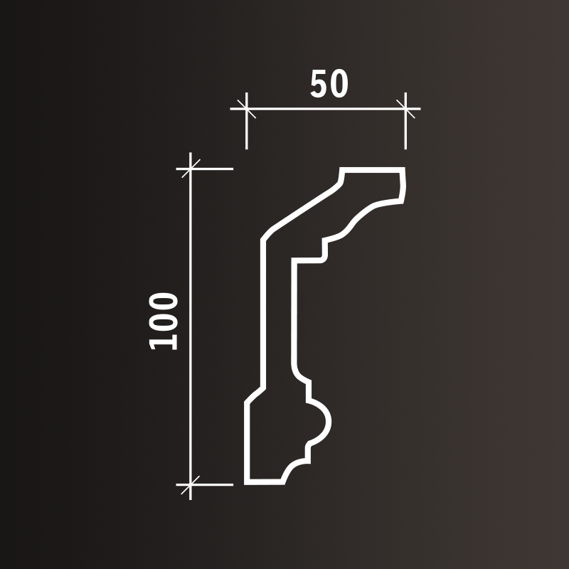 Потолочные карнизы Европласт арт 1.50.121 гибкий фото 3