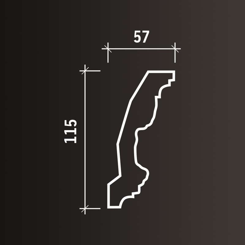 Потолочные карнизы Европласт арт 1.50.124 гибкий фото 3