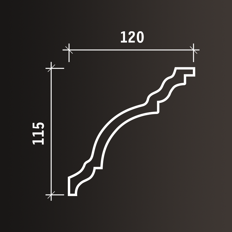 Потолочные карнизы Европласт арт 1.50.148 гибкий фото 3
