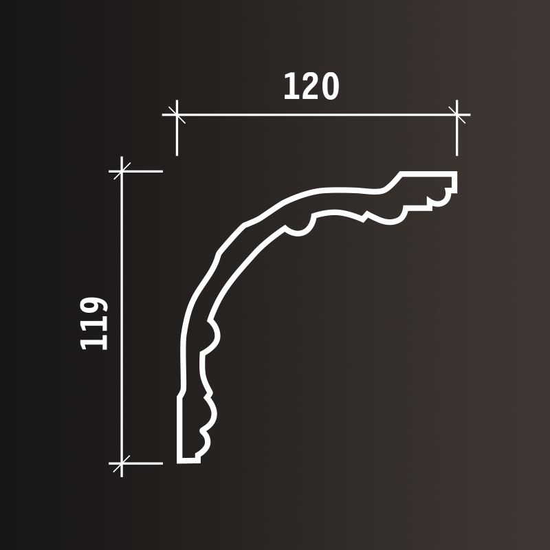 Потолочные карнизы Европласт арт 1.50.168 гибкий фото 3
