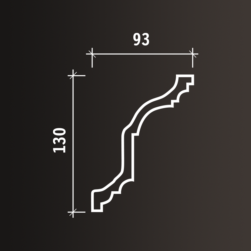 Потолочные карнизы Европласт арт 1.50.254 гибкий фото 3