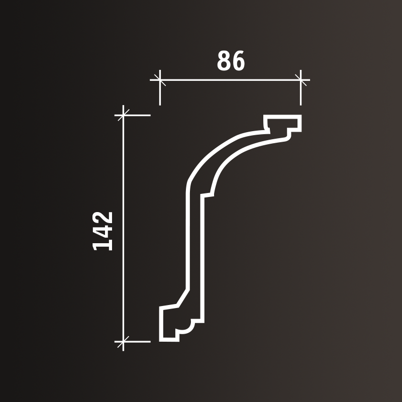 Потолочные карнизы Европласт арт 1.50.166 гибкий фото 3